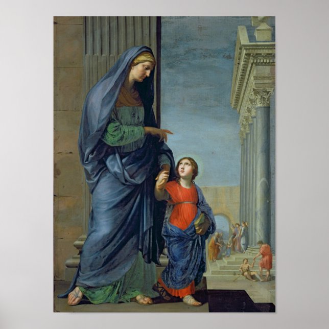 St. Anne som leder Junggin till Temple Poster (Framsidan)