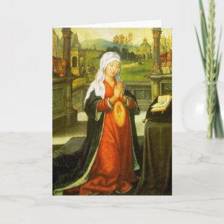 St Anne som tänker ut den jungfruliga Mary.en Kort