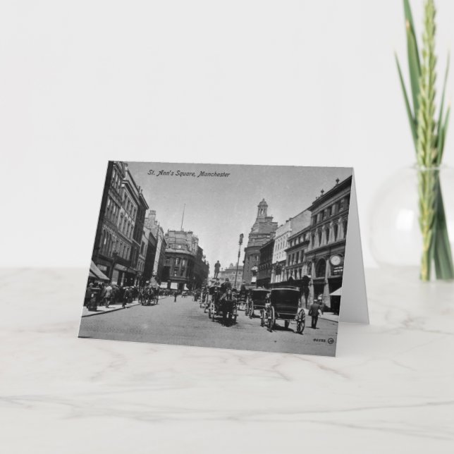 St. Ann's Square, Manchester, 1910 Kort (Framsida)
