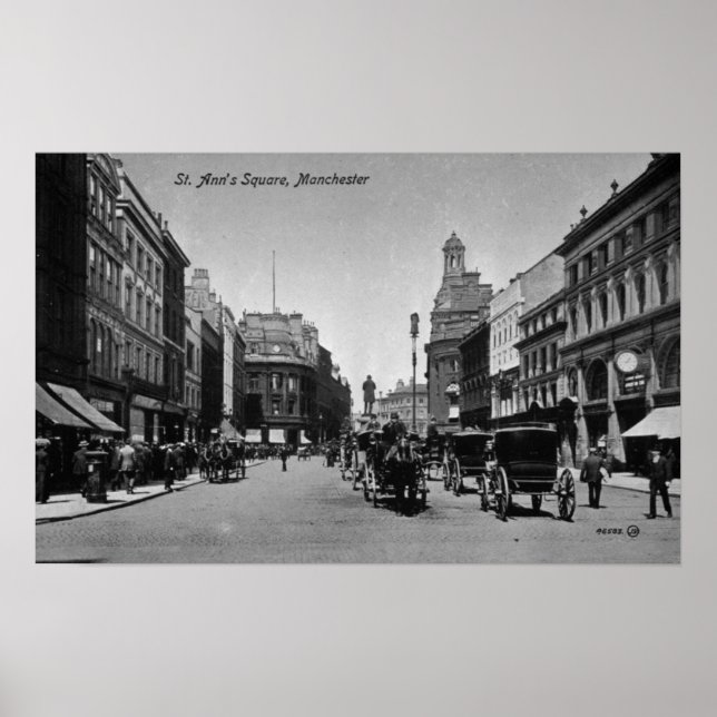 St. Ann's Square, Manchester, 1910 Poster (Framsidan)