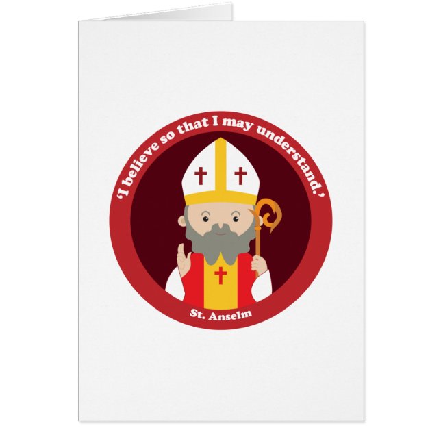 St. Anselm Hälsningskort (Framsidan)