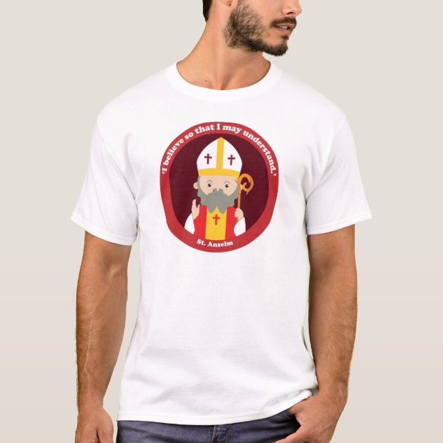 St. Anselm T Shirt (Framsida)