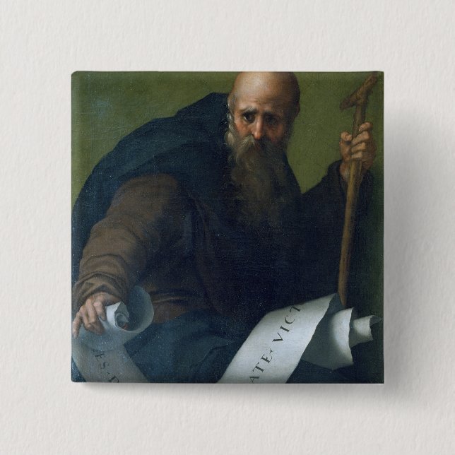 St Anthony Abbot (c.251-356) c.1518-19 (olja på ca Knapp (Framsida)