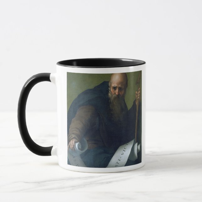 St Anthony Abbot (c.251-356) c.1518-19 (olja på ca Mugg (Vänster)