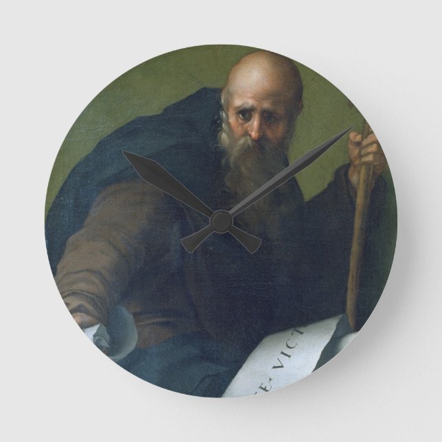 St Anthony Abbot (c.251-356) c.1518-19 (olja på ca Rund Klocka (Framsida)