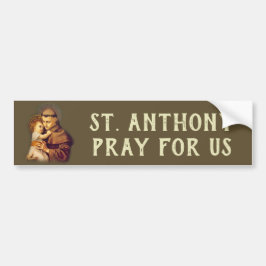 St Anthony av den Padua babyen Jesus Bildekal