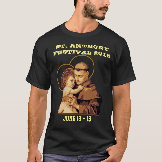 ST ANTHONY AV FESTMÅLTIDEN FÖR PADUA T SHIRT (Framsida)