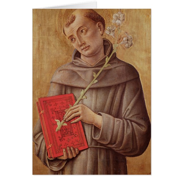 St Anthony av Padua Hälsningskort (Framsidan)