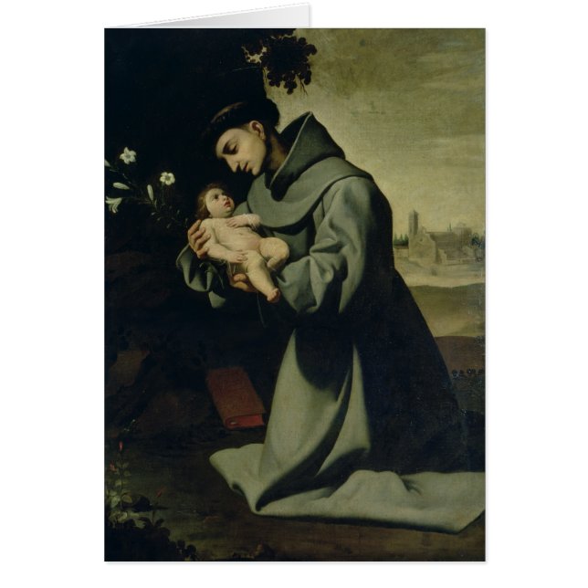 St Anthony av Padua Hälsningskort (Framsidan)