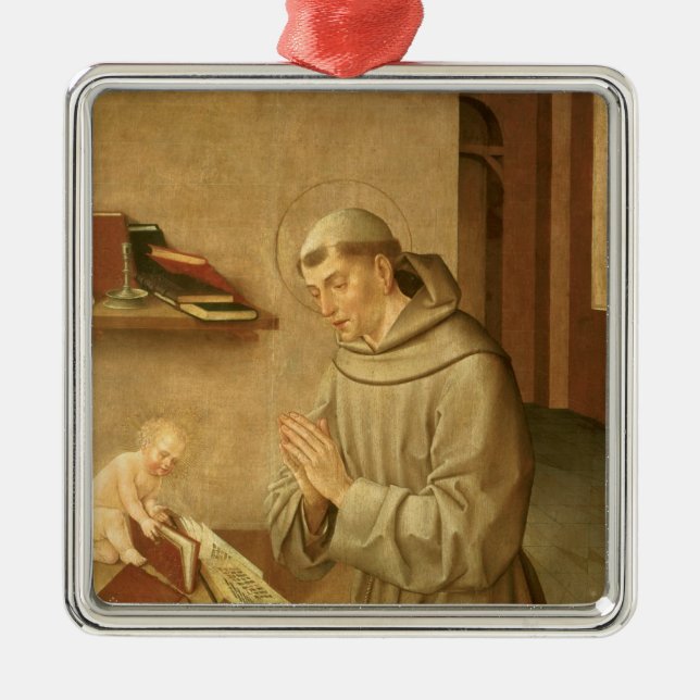 St Anthony av Padua Julgransprydnad Metall (Framsidan)