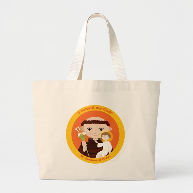 St Anthony av Padua Jumbo Tygkasse (Framsidan)
