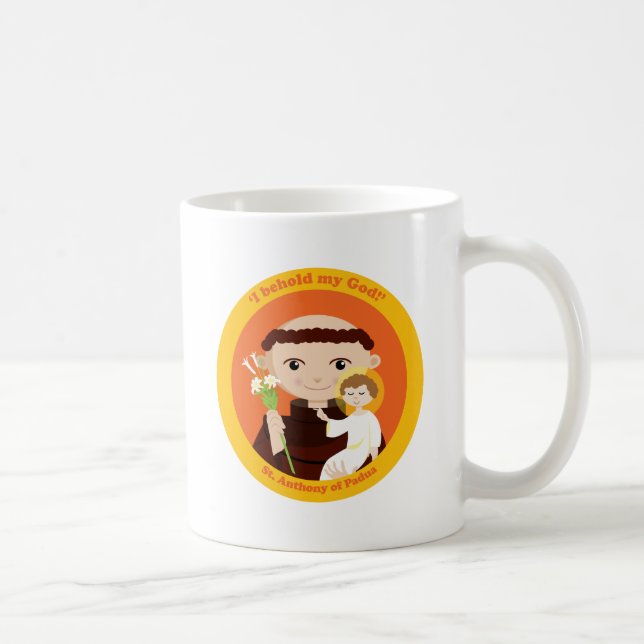 St Anthony av Padua Kaffemugg (Höger)