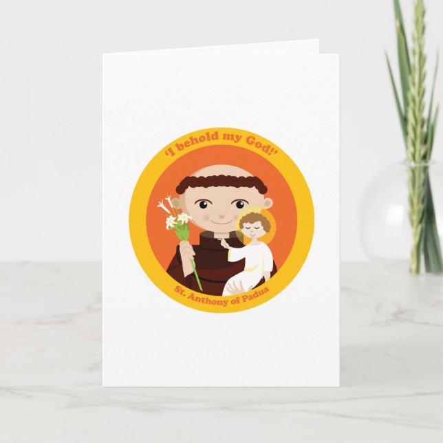 St Anthony av Padua Kort (Framsida)