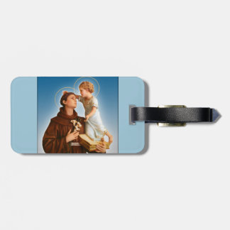 ST ANTHONY AV PADUA-NEVER FÖRLORAR DITT HÄNGER BAGAGEBRICKA