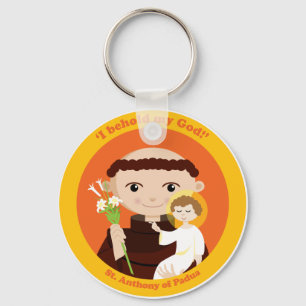 St Anthony av Padua Nyckelring