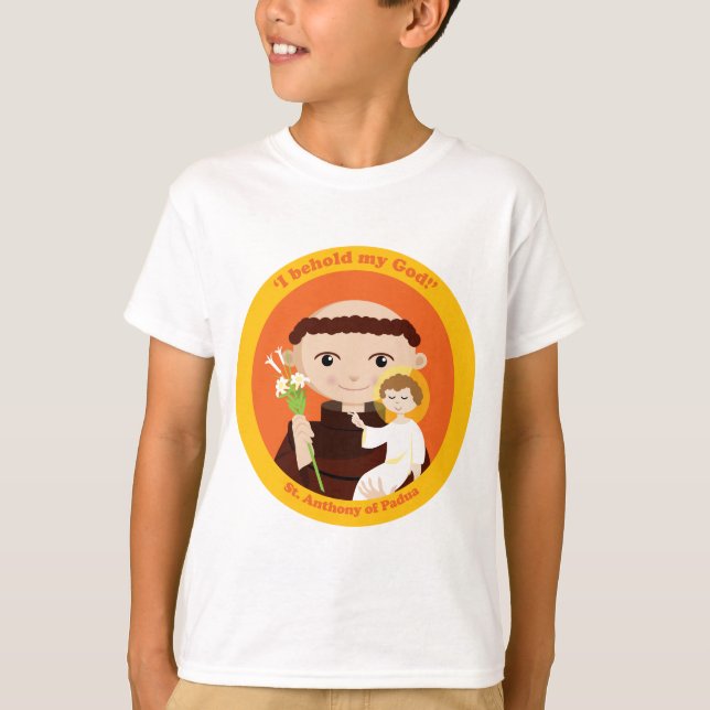 St Anthony av Padua T-shirt (Framsida)