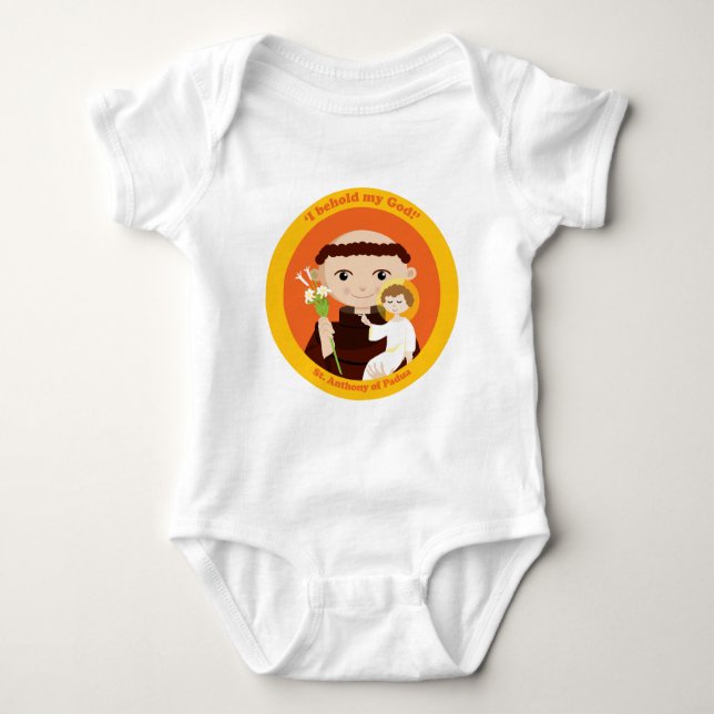St Anthony av Padua Tee Shirt (Framsida)