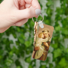 St. Anthony Baby Jesus Religiösa Vintage katolik Nyckelring