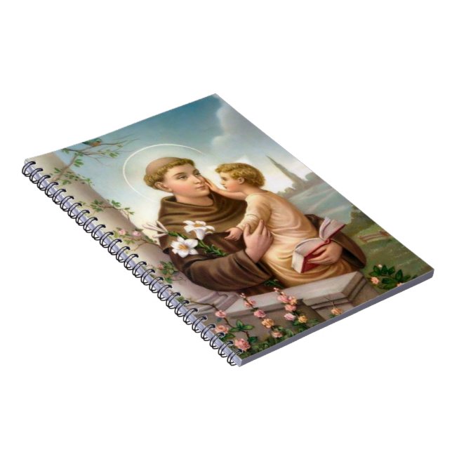 St. Anthony & Child Jesus Anteckningsbok (Högra Sidan)