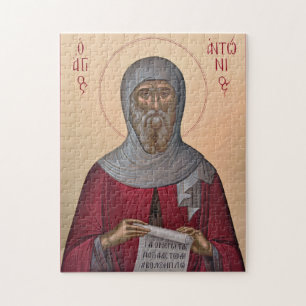 St. Anthony den store ortodoxt kristen ikon Pussel