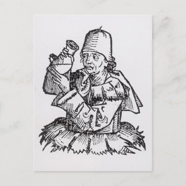 St. Anthony från Liber Chronicarum Vykort (Framsida)