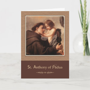 St. Anthony från Padua Pray for US Kort