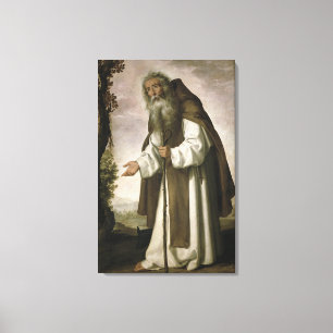 St Anthony görade modfälld, 1640 (olja på kanfa Canvastryck