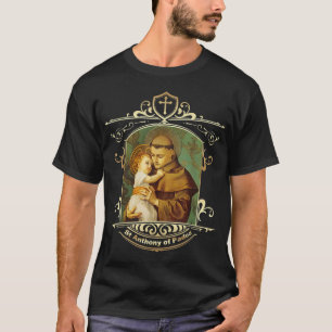 St Anthony i Padua-Vintagen Catholic Saint Infant T Shirt
