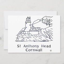 St Anthony Lighthouse card Tack Kort