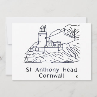 St Anthony Lighthouse card Tack Kort