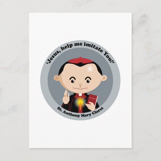 St. Anthony Mary Claret Vykort (Framsida)