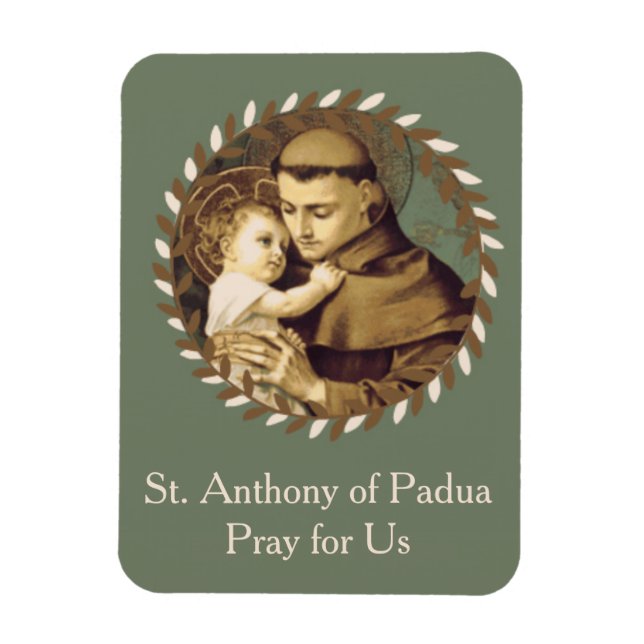 St. Anthony of Padua Baby Jesus Magnet (Vertikal)