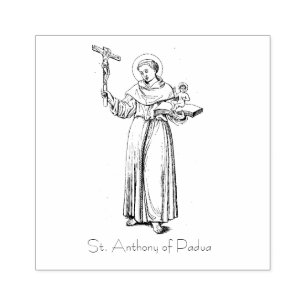 St. Anthony of Padua Catholic Religiösa Stämpel