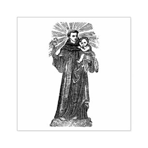 St. Anthony of Padua Jesus katolska Religiösan Stämpel