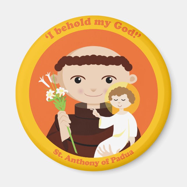 St. Anthony of Padua Magnet (Framsidan)