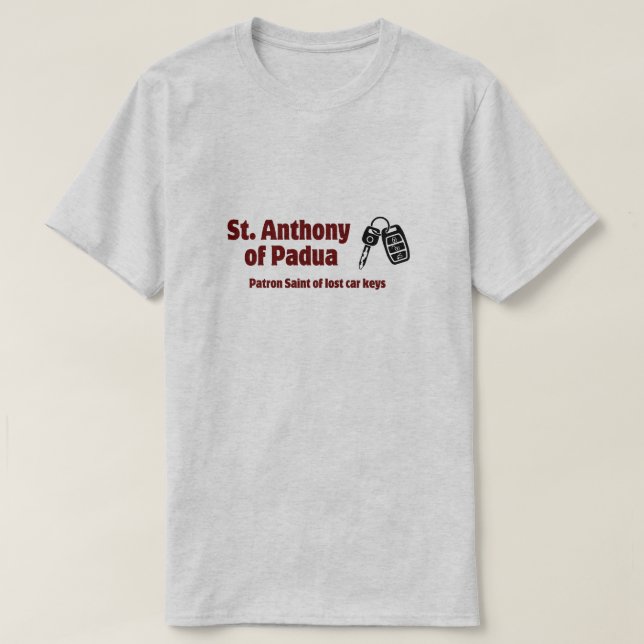 St. Anthony of Padua T Shirt (Design framsida)