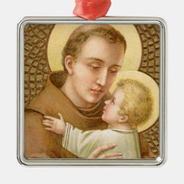 St. Anthony of Padua & the Jesus Child (JM 05) Julgransprydnad Metall