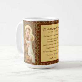 St. Anthony of Padua & the Jesus Child (JM 05) Kaffemugg