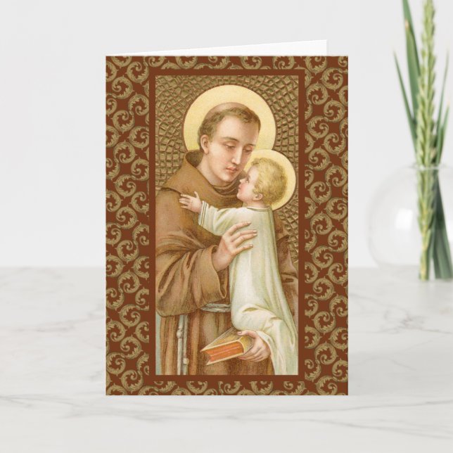St. Anthony of Padua & the Jesus Child (JM 05) Kort (Framsida)