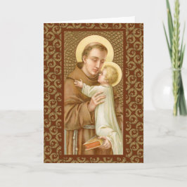 St. Anthony of Padua & the Jesus Child (JM 05) Kort