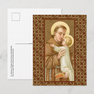 St. Anthony of Padua & the Jesus Child (JM 05) Vykort