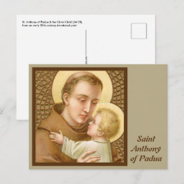 St. Anthony of Padua & the Jesus Child (JM 05) Vykort