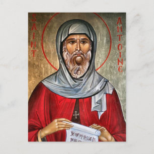 St. Anthony Östra Orthodox Christian Icon Vykort