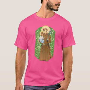 St Anthony Padua och Kristus Child Cute Cath T Shirt
