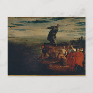 St. Anthony Preaching to the Fish, 1580 Vykort
