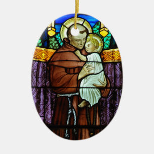 St Anthony prydnad Julgransprydnad Keramik