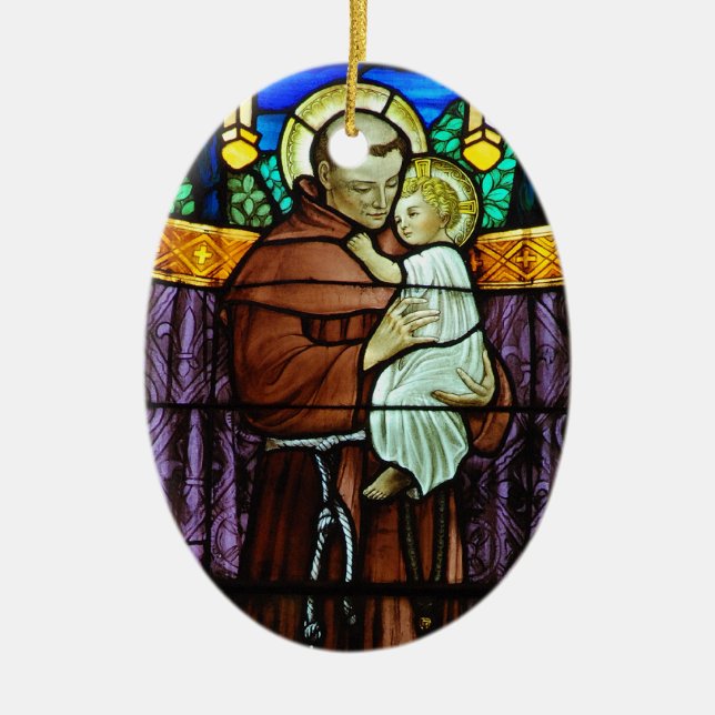 St Anthony prydnad Julgransprydnad Keramik (Framsidan)