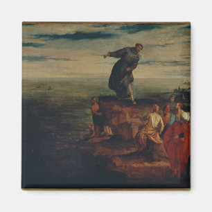 St Anthony som predikar till fisken, c.1580 Magnet