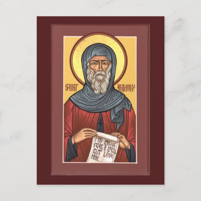 St. Anthony, Underbart Prayer Card Vykort (Framsida)
