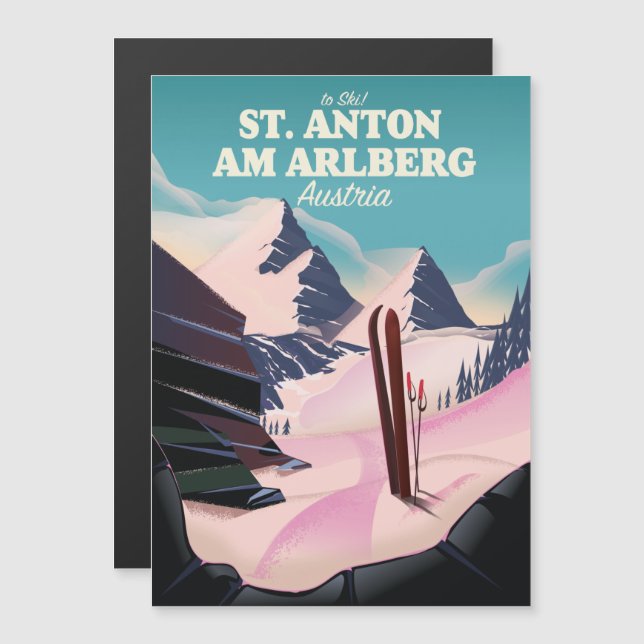 St. Anton am Arlberg ski Austria (Fram/baksida)